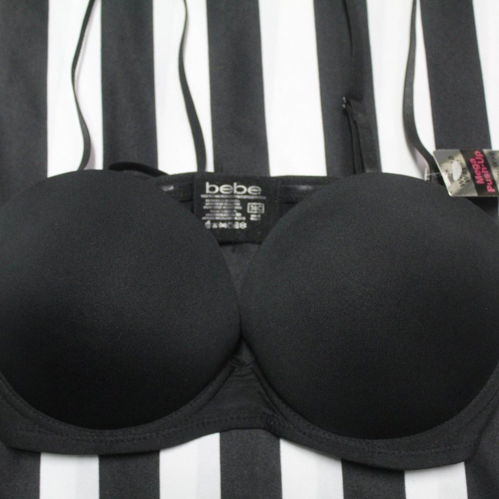 *NWT-BEBE BLACK COMFORT SUPPORT BRA